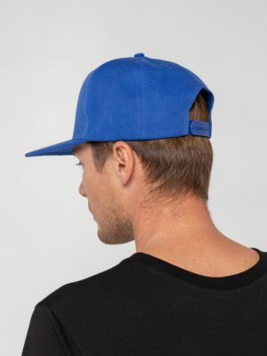 Бейсболка Snapback с прямым козырьком, ярко-синяя — изображение 8