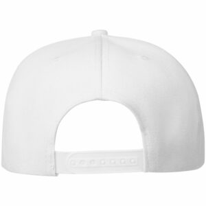 Бейсболка Snapback с прямым козырьком, белая — изображение 3