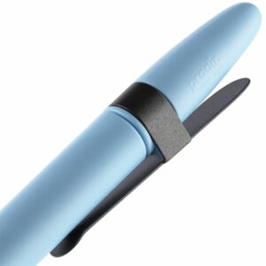 Ручка шариковая Prodir DS5 TSM Metal Clip, голубая с серым — изображение 5