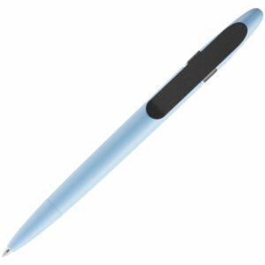Ручка шариковая Prodir DS5 TSM Metal Clip, голубая с серым — изображение 4
