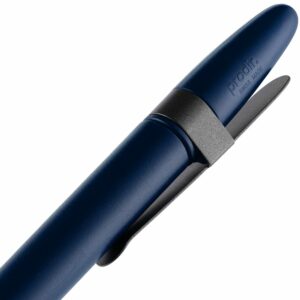 Ручка шариковая Prodir DS5 TSM Metal Clip, синяя с серым — изображение 5
