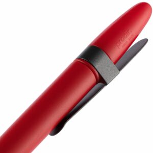 Ручка шариковая Prodir DS5 TSM Metal Clip, красная с серым — изображение 6