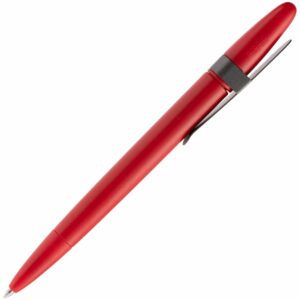 Ручка шариковая Prodir DS5 TSM Metal Clip, красная с серым — изображение 3