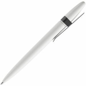 Ручка шариковая Prodir DS5 TSM Metal Clip, белая с серым — изображение 3