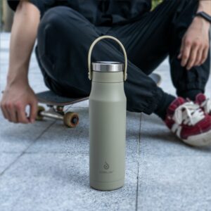 Термобутылка Tateyama, серо-бежевая — изображение 11