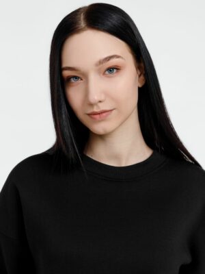 Свитшот оверсайз унисекс True Self, черный — изображение 12