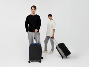 Чемодан Platta, черный с синим — изображение 18