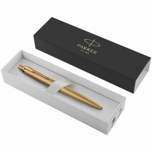 Ручка шариковая Parker Jotter XL Monochrome Gold, золотистая — изображение 3