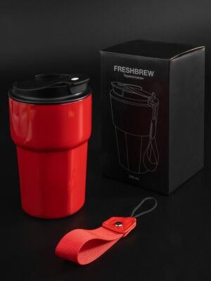 Термостакан Freshbrew, красный — изображение 10