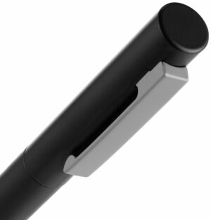 Ручка шариковая Inkolor, черная с серым — изображение 4