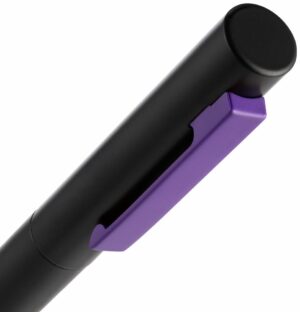 Ручка шариковая Inkolor, черная с фиолетовым — изображение 4