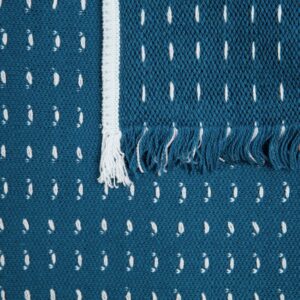 Плед Fringy, синий с голубым — изображение 3