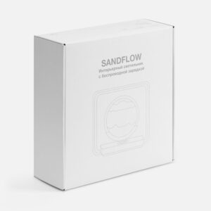 Интерьерный светильник с беспроводной зарядкой Sandflow, белый — изображение 10