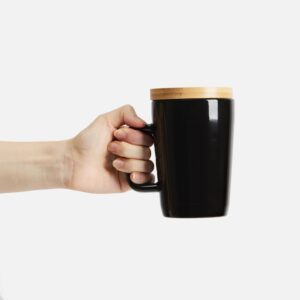 Кружка Vierra с крышкой-костером, черная — изображение 4