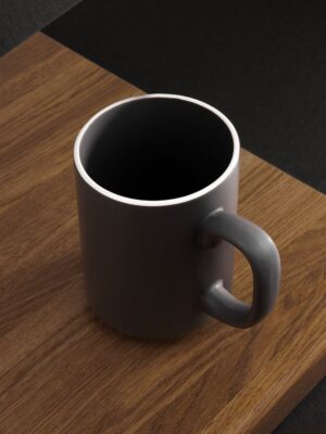 Кружка Mugful, темно-серая (графитовая) — изображение 5
