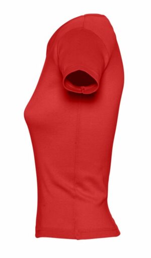 Футболка женская Lady 220 с V-образным вырезом, красная — изображение 3