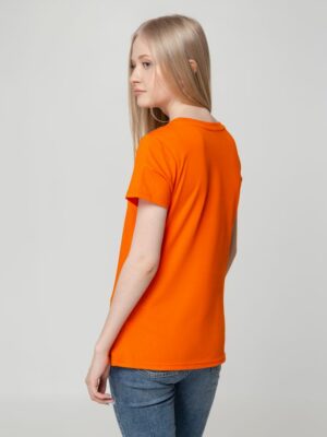 Футболка женская T-bolka Lady, оранжевая — изображение 7