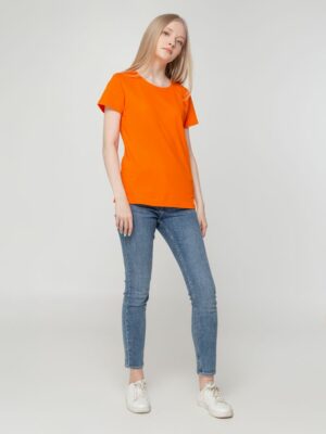 Футболка женская T-bolka Lady, оранжевая — изображение 9