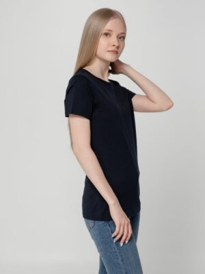Футболка женская T-bolka Lady, темно-синяя — изображение 6