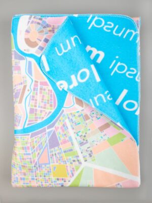Флисовый плед Feltro Color Plus с печатью на заказ, S — изображение 3