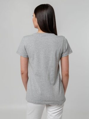 Футболка женская T-bolka Stretch Lady, серый меланж — изображение 11