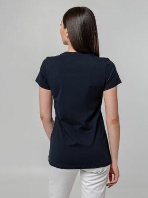 Футболка женская T-bolka Stretch Lady, темно-синяя (navy) — изображение 6