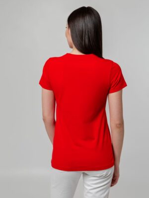 Футболка женская T-bolka Stretch Lady, красная — изображение 6