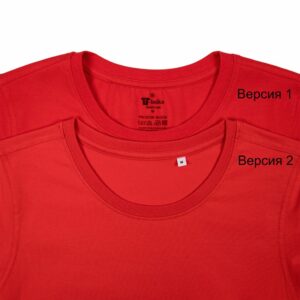 Футболка женская T-bolka Stretch Lady, красная — изображение 3