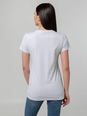 Футболка женская T-bolka Stretch Lady, белая — изображение 6