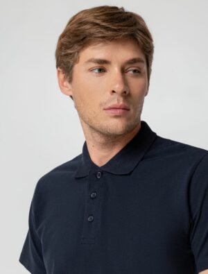 Рубашка поло мужская Spring 210 темно-синяя (navy) — изображение 7