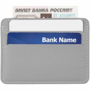 Чехол для карточек Shall Simple, серый — изображение 5