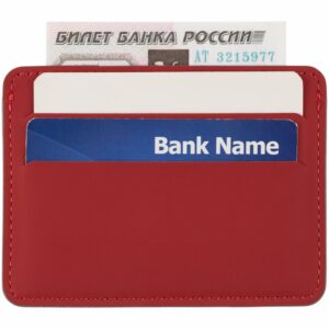 Чехол для карточек Shall Simple, красный — изображение 5