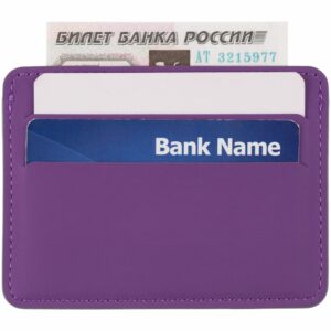 Чехол для карточек Shall Simple, фиолетовый — изображение 5