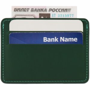 Чехол для карточек Shall Simple, зеленый — изображение 5