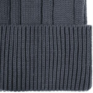 Шапка Knit Beat, серая (графит) — изображение 3