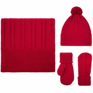 Шапка Knit Beat, красная — изображение 4