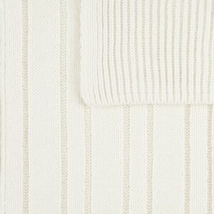 Шарф Knit Beat, белый (молочный) — изображение 4