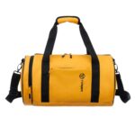 Сумка спортивная TORBER MOBI, желтая, полиэстер 900D с PU покрытием, 45 х 25 х 25 см