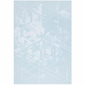 Плед Winterflake, бело-голубой с люрексом — изображение 3
