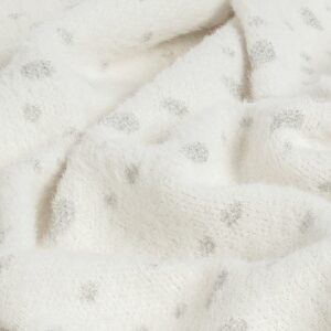 Плед Snowspot Fluffy, белый с люрексом — изображение 3