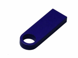 USB 3.0-флешка на 32 Гб с мини чипом и круглым отверстием, синий — изображение 2