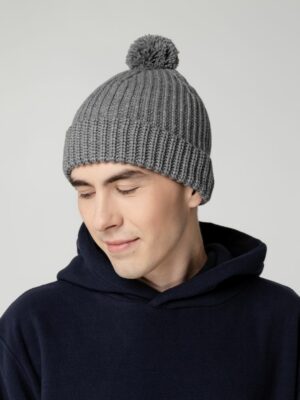 Шапка Nordvik, серый меланж — изображение 4