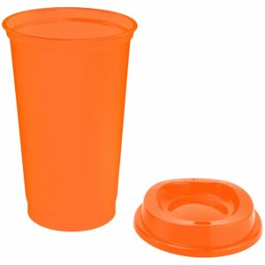 Стакан с крышкой Color Cap, оранжевый — изображение 2