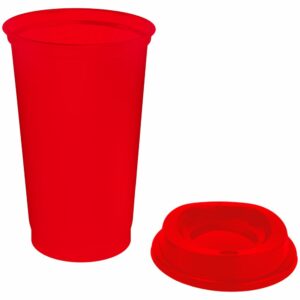 Стакан с крышкой Color Cap, красный — изображение 2