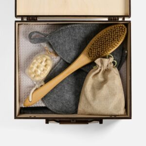 Банный набор Great Heat Therapy, женский, светло-серый — изображение 2