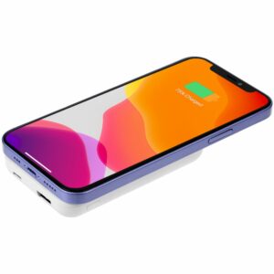 Магнитный беспроводной аккумулятор Magback 5000 мАч, белый — изображение 6