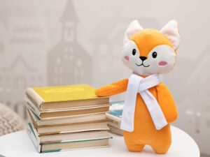 Мягкая игрушка Beastie Toys, лисенок с белым шарфом — изображение 2