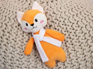 Мягкая игрушка Beastie Toys, лисенок с белым шарфом — изображение 3