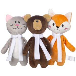 Мягкая игрушка Beastie Toys, мишка с белым шарфом — изображение 7