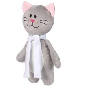 Мягкая игрушка Beastie Toys, котик с белым шарфом — изображение 2